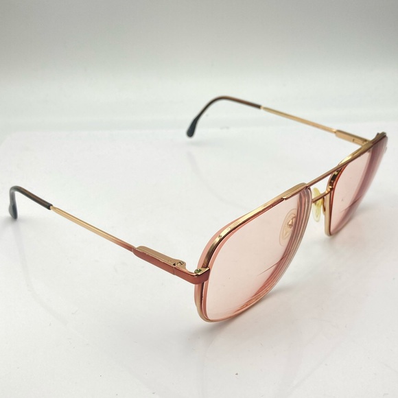 Vintage Lawrence Eyewear Brown Aviator Sunglasses Frames Tom - Picture 2 of 6